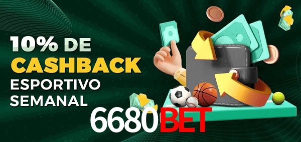 10% de bônus de cashback na 6680Bet