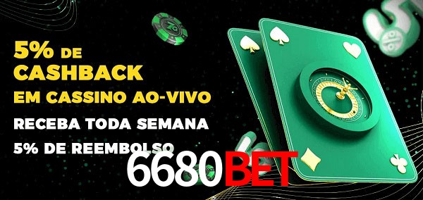 Promoções do cassino ao Vivo 6680Bet